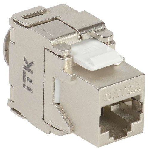 Модуль Keystone Jack кат. 6A FTP IDC Dual верт. заделка ITK CS1-1C6AF-D2 Модуль Keystone Jack кат. 6A FTP IDC Dual верт. заделка ITK CS1-1C6AF-D2
