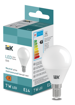 LED Globe G45 600lm 4000K E14 IEK