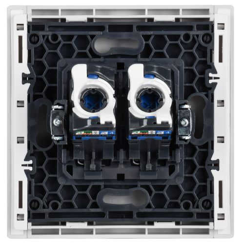 FORTE&PIANO Розетка компьютерная двойная RJ45 кат.6 FP234 белый IEK FORTE&PIANO Розетка компьютерная двойная RJ45 кат.6 FP234 белый IEK