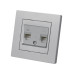 Розетка телефонная RJ11 + компьютерная RJ45 серебр. металлик Розетка телефонная RJ11 + компьютерная RJ45 серебр. металлик