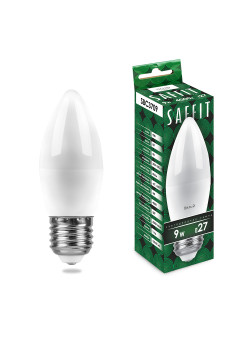 Лампа светодиодная SAFFIT SBC3709 Свеча E27 9W 230V 4000K