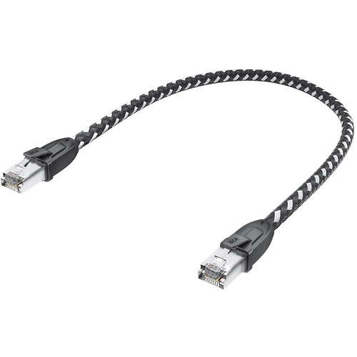 Greenconnect RJ45(m) - RJ45(m) Cat. 6 1м черно-белый