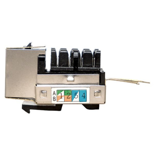 Модуль Keystone розеточный TERACOM PRO Cat.5E RJ-45 экран. FTP 110 IDC 90 град.