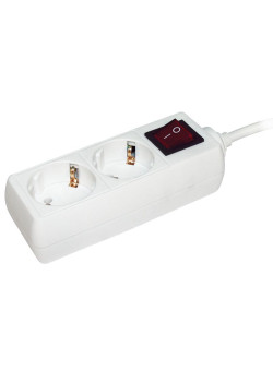 Удлинитель 2х5м с заземл. 16А IP20 У02К 2P+PE 250В 3х1 с выкл. IEK WYP10-16-02-05-ZK-N