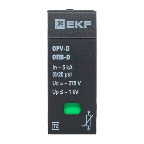 Сменный модуль к ОПВ-D In-5кА 275В с сигнализацией EKF Сменный модуль к ОПВ-D In-5кА 275В с сигнализацией EKF