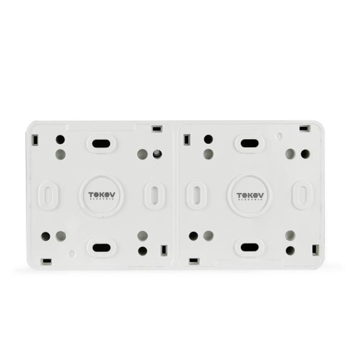Розетка 2-м ОП Nix 16А IP54 250В с заземл. с крышкой бел. TOKOV ELECTRIC TKE-NX-R2Z-C01-IP54 Розетка 2-м ОП Nix 16А IP54 250В с заземл. с крышкой бел. TOKOV ELECTRIC TKE-NX-R2Z-C01-IP54