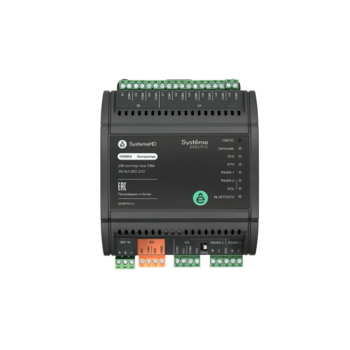 Контроллер SystemeHD, 3DI 6UI 2DO 2VO Ethernet 2RS485 BACnet Modbus ~24В/=24В