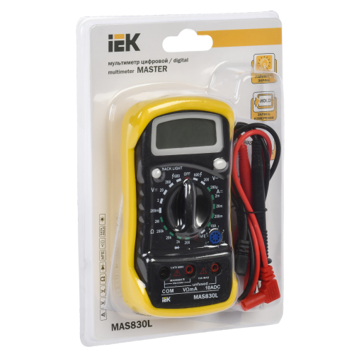 Мультиметр цифровой MASTER MAS830L IEK