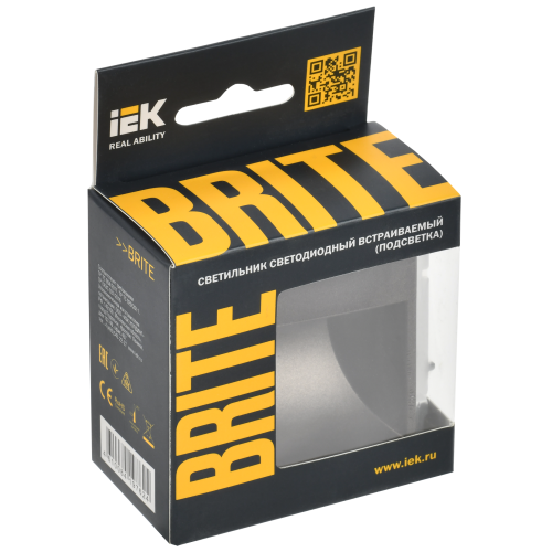 BRITE Подсветка светодиодная встраиваемая ПЛ20-БрТБ темная бронза IEK BRITE Подсветка светодиодная встраиваемая ПЛ20-БрТБ темная бронза IEK