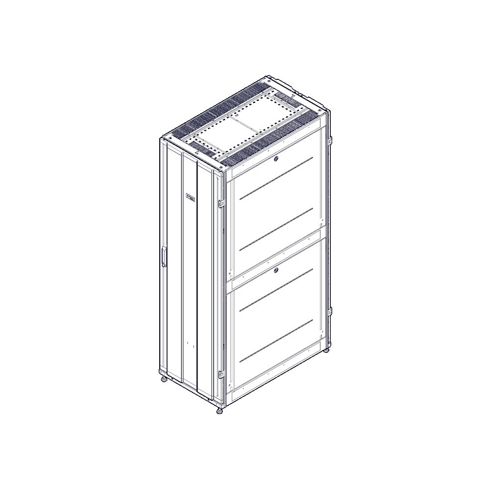 Шкаф Systeme Electric, серия Uniprom, 42U-600/1070, боковые панели 4шт, черный