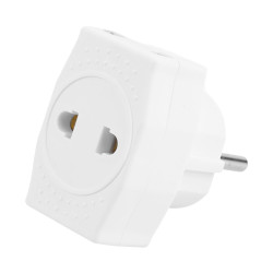 Разветвитель сетевой 3-местный компактный б/з STEKKER ADP10-16-20, 250В, 10A, IP20, белый