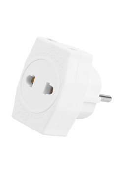 Разветвитель сетевой 3-местный компактный б/з STEKKER ADP10-16-20, 250В, 10A, IP20, белый
