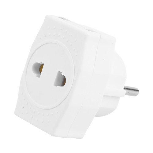 Разветвитель сетевой 3-местный компактный б/з STEKKER ADP10-16-20, 250В, 10A, IP20, белый