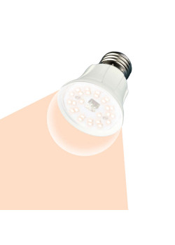 Лампа светодиодная LED-A60-10W/SPFR/E27/CL PLP01WH 10Вт A60 грушевидная прозрачная для растений (упак. картон) Uniel UL-00001820