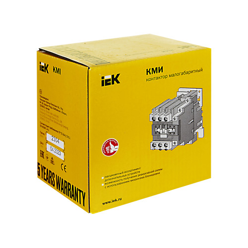 Контактор КМИ-48012 80А 230В/АС3 1NO;1NC IEK