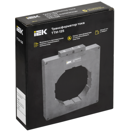 Трансформатор тока ТТИ-125 2000/5А 15ВА класс 0,5S МПИ08 IEK