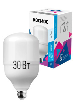 Лампа светодиодная HВтLED 30Вт 220В E27 4500К Космос LksmHWLED30WE2745