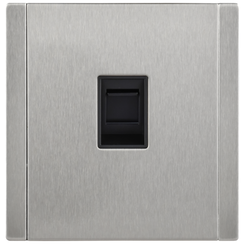 FORTE&PIANO Розетка компьютерная RJ45 кат.6 FP731M металл никель IEK FORTE&PIANO Розетка компьютерная RJ45 кат.6 FP731M металл никель IEK