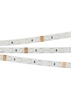 Лента светодиодная RT-B60-10mm 24V RGB 14.4Вт/м IP20 5060 открыт. (уп.5м) Arlight 010367(2)