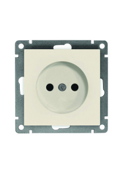 Розетка 1-м СП Афина 16А IP20 без заземл. механизм сл. кость (ivory) Universal A0022-I
