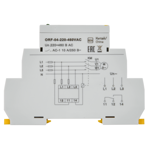 Реле контроля фаз ORF-04 трехфазное 220-460В AC IEK