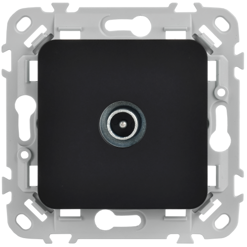 FLITE Розетка TV экранированная оконечная тип M РТВм-1-1-1-ФлЧ черный IEK FLITE Розетка TV экранированная оконечная тип M РТВм-1-1-1-ФлЧ черный IEK