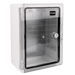 Корпус пластиковый ЩМПп STEKKER EBX60-6/05-65 IP65 c прозрачной дверью (350*250*150) пластик, серия ArcaWP65+