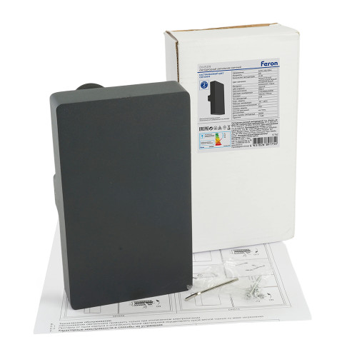 Светильник уличный светодиодный Feron DH509, 390lm, 6W, 2700/4000/6400K, чёрный Светильник уличный светодиодный Feron DH509, 390lm, 6W, 2700/4000/6400K, чёрный