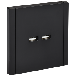 FORTE&PIANO Розетка USB A+A 3,1А FP149 черный IEK