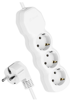 Удлинитель 3х3м с заземл. 10А IP20 ПВС 3х0.75 КОСМОС YKsm3m-3g-Z(10A)P
