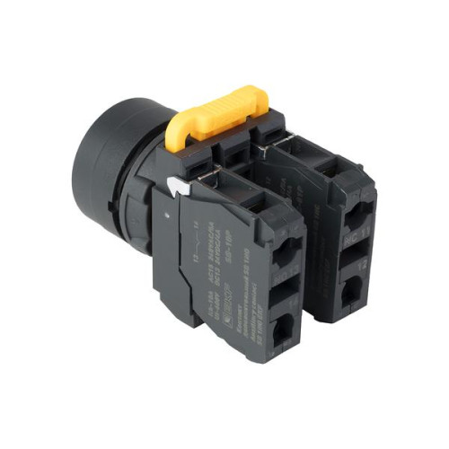 Кнопка SB-31 плоская с фиксацией 1NO+1NС синяя IP65 Кнопка SB-31 плоская с фиксацией 1NO+1NС синяя IP65