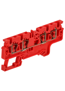ARMAFIX Клемма пружинная CX4-4 четырехконтактная красная IEK