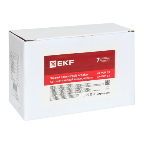 ВА-99М 63/16А 3P 10In 25кА с термомагнитным расцепителем EKF ВА-99М 63/16А 3P 10In 25кА с термомагнитным расцепителем EKF
