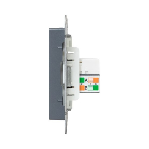 Механизм роз., RJ45 - 2шт, (cat5), графит., Эпика EKF Механизм роз., RJ45 - 2шт, (cat5), графит., Эпика EKF