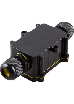 Коробка распределительная  LD522 водонепроницаемая на 2 выхода, 450V, 125x55x36, черный