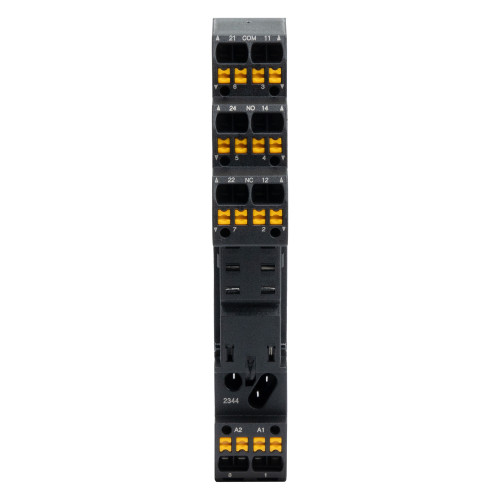 Колодка c клеммами push-in для реле на 2 группы контактов Колодка c клеммами push-in для реле на 2 группы контактов