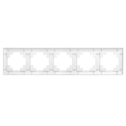 Рамка STEKKER, PFR00-7004-01 4-местная, пластик, серия Катрин, белый Рамка STEKKER, PFR00-7004-01 4-местная, пластик, серия Катрин, белый
