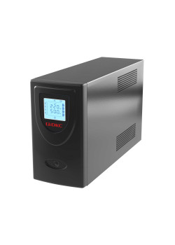 Линейно-интерактивный ИБП от ДКС серии Инфо с дисплеем (Info LCD), 2000ВА/1200 Вт, 1/1,2xIEC C13, 2xSchuko, USB + RJ45, LCD, 2x9Aч