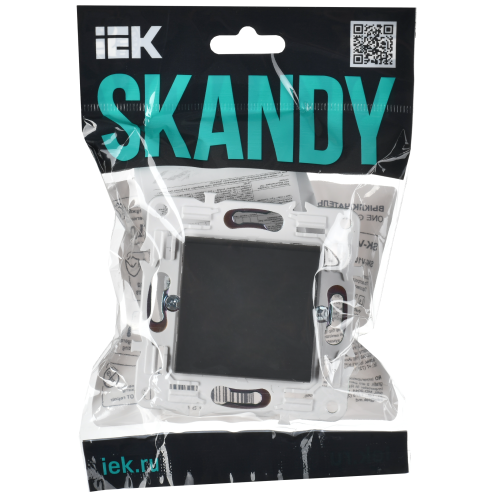 SKANDY Выключатель 1-клавишный 10А SK-V01G графит IEK SKANDY Выключатель 1-клавишный 10А SK-V01G графит IEK