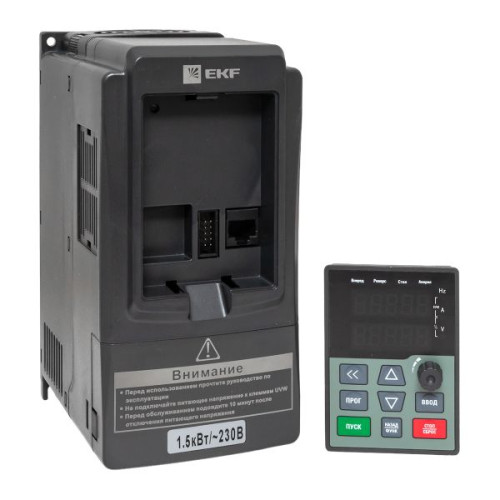 Преобразователь частоты 1,5/2,2кВт 1x230В VECTOR-100 EKF