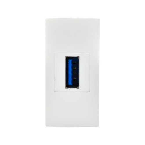 PRIMER РКЮ-10-00-П Розетка USB A 3.0 (1 модуль) белая IEK