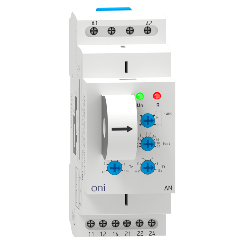 Реле контроля тока AM 2А-20А 2 контакта 24-240В AC/24В DC ONI