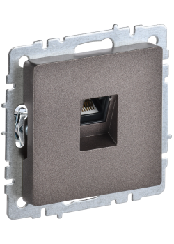 BRITE Розетка компьютерная RJ45 кат.5E РК10-БрТБ темная бронза IEK