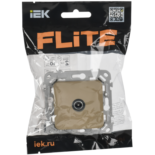 FLITE Розетка TV экранированная оконечная тип M РТВм-1-1-1-ФлХ хаки IEK