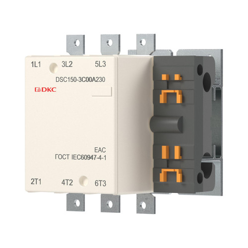 Магнитный контактор DSC150-3C00A230 150А 75кВт (AC3)  кат 220В AC