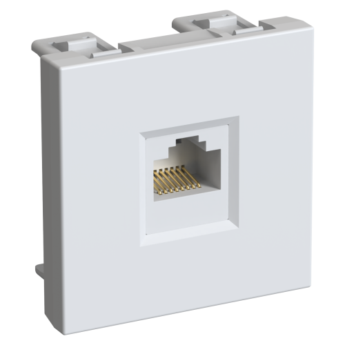 W45 РОЗЕТКА компьютерная 1хRJ45 кат. 5е UTP, 2 модуля (45х45 мм) БЕЛАЯ W45 РОЗЕТКА компьютерная 1хRJ45 кат. 5е UTP, 2 модуля (45х45 мм) БЕЛАЯ
