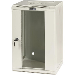 Шкаф коммутационный Lanmaster (TWT-CBW10G-6U-3X3-GY) настенный 6U 312x300мм пер.дв.стекл 30кг серый