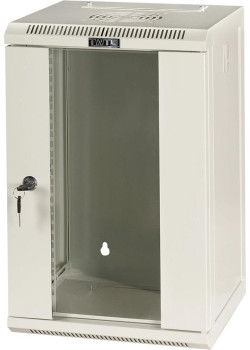 Шкаф коммутационный Lanmaster (TWT-CBW10G-6U-3X3-GY) настенный 6U 312x300мм пер.дв.стекл 30кг серый