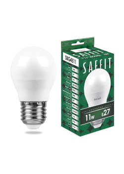 Лампа светодиодная SAFFIT SBG4511 Шарик E27 11W 230V 4000K