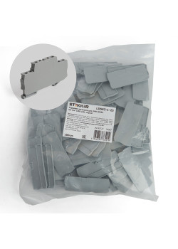 LD562-1-25 Торцевая заглушка для ЗНИ LD554 2,5 мм²  (JXB ST 2,5), серый STEKKER